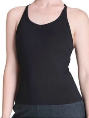 Spanx•Softstretch Rib Shelf Tank Very Black•Size XS•NWT